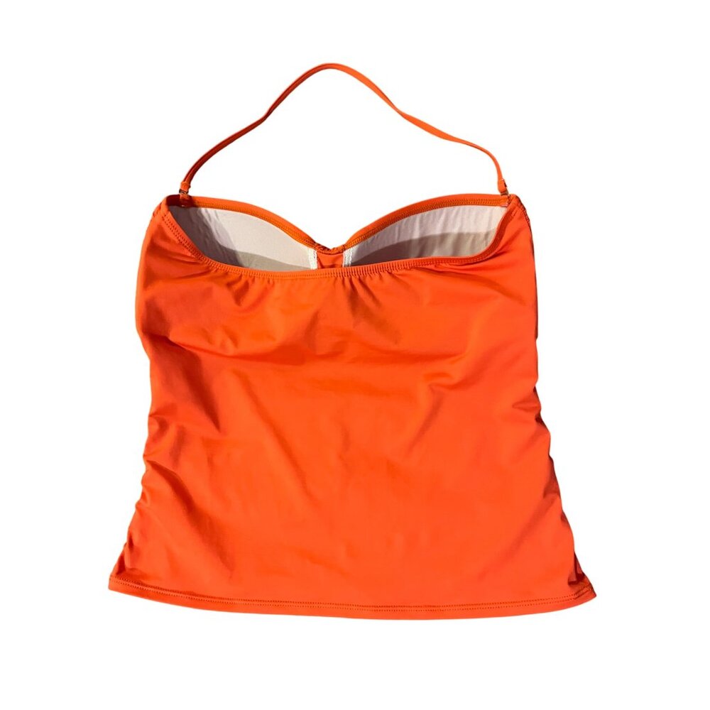 La Blanca Tankini Top Swimsuit Womens 12 Used Orange - Picture 6 of 13